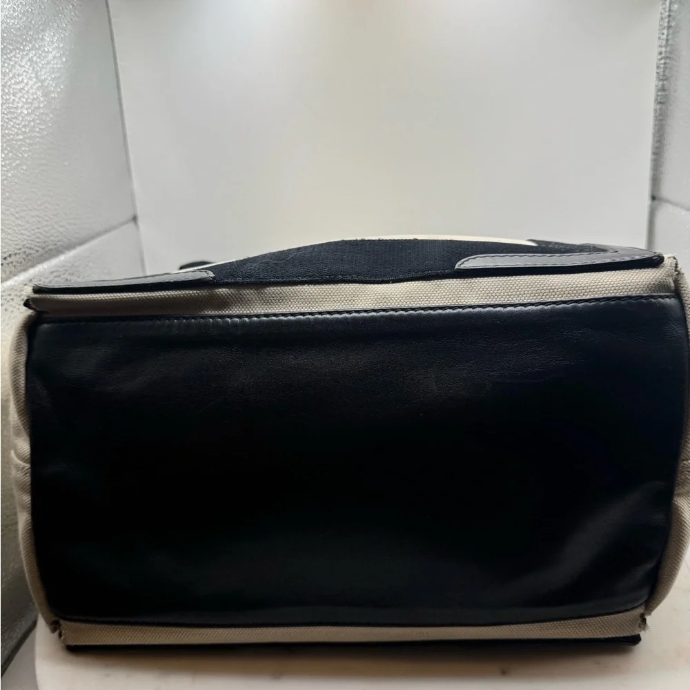 Balenciaga Paris Black and Cream Small Tote Authentic